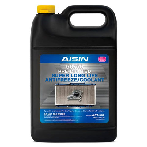 AISIN® ACT-002 - Super Long Life 50/50 Prediluted Engine Coolant, 1 Gallon