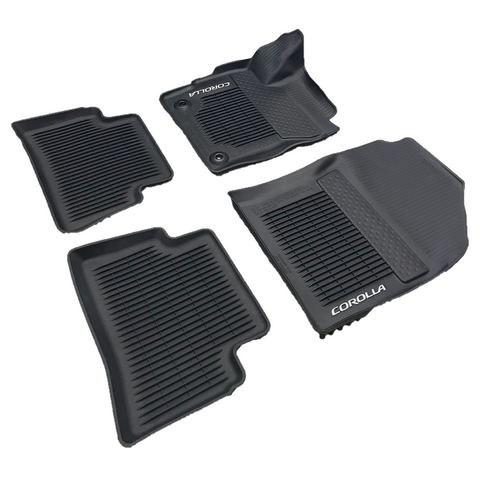 All Weather Floor Liners - Black - 4 Liners for Corolla Hatchback