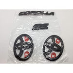 Blackout Emblem Overlays - Gloss Black - SE Models for Corolla Hatchback
