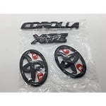 Blackout Emblem Overlays - Gloss Black - XSE for Corolla Hatchback