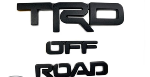 Blackout Emblem Overlay. Exterior Emblem for RAV4 "Off Road Edition"